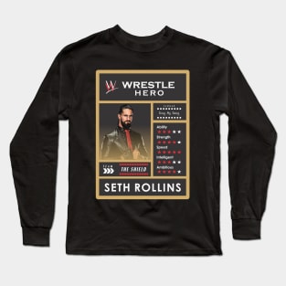 wwe card seth rollins Long Sleeve T-Shirt